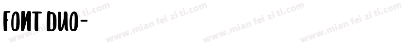FONT DUO字体转换